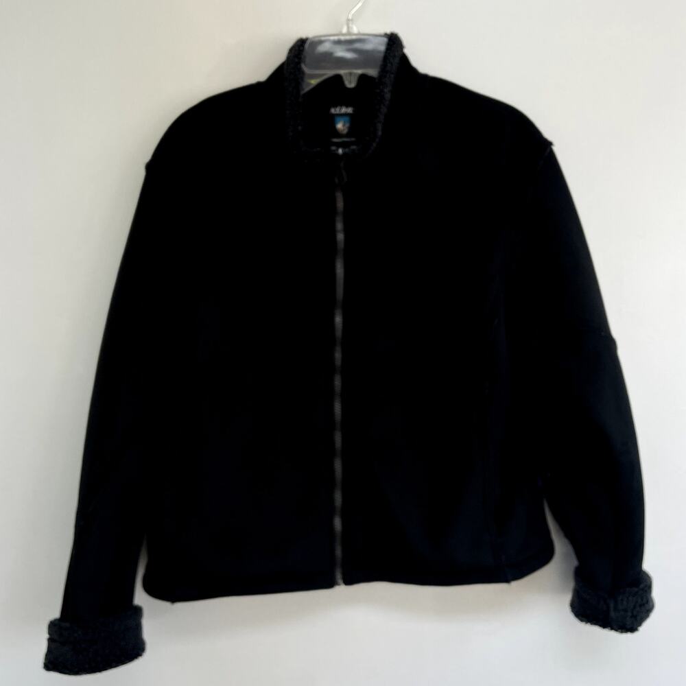 Kuhl Black Micro Shearling Jacket Sz XL
